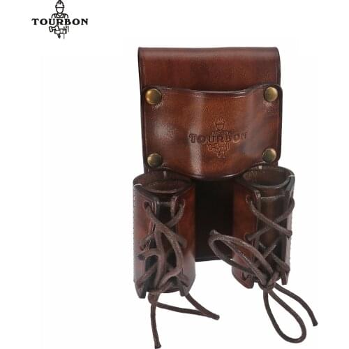 Tourbon Double Barrel Bull Pin Spud Wrench Hammer Holder Spanner Lever Pouch Ironworking Tools Holster Adjustable for Belt 5CM
