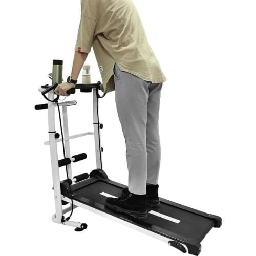 New 115*52*110cm Multi-function Silent Fitness Treadmill Walking Machine With Ipad Board Flywheel Running Belt Cover HWC