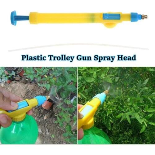 1pc Sprayer Bottles Adjustable Drink Bottle Plastic Trolley Gun Spray Head Water Pressure Garden Watering Tool Agriculture Tools