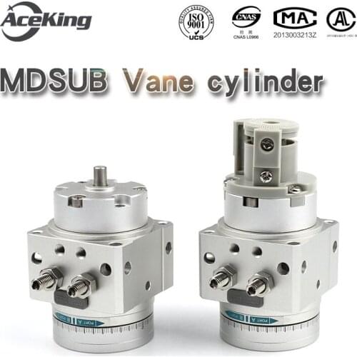 Rotary table cylinder MDSUB MDSUA MSUA MDSUB1/ 3/7/20-90s-180d-180d vane type cylinder with magnetic oscillation MDSUB3-180S/D