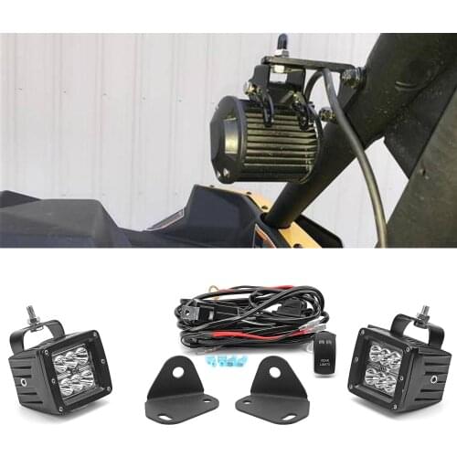 For Can Am Maverick X3 Max 2017-2020 LED Lights Pod Flag Rear Mount Reversible Bracket Car Lighting Exterior Auto Accessories