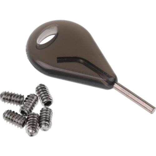 Surf Fin Key With 6Pcs Grub Screws For Surfboard Fins Shortboard Shortboard