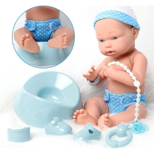 16 inch bebe reborn Doll waterproof soft silicone Boneca 40CM full body Realistic newborn baby Pacifier Panties For Toys gift