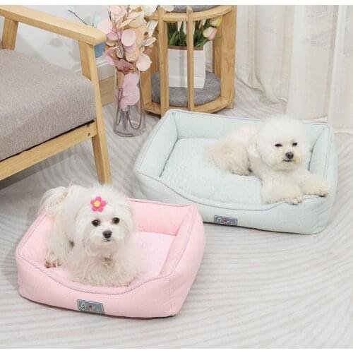 Ice Silk Cat Dog Self Cooling Mat Anxiety Bed Summer Cool Washable Pet Kennel Mat for Small Medium Dog and Cat