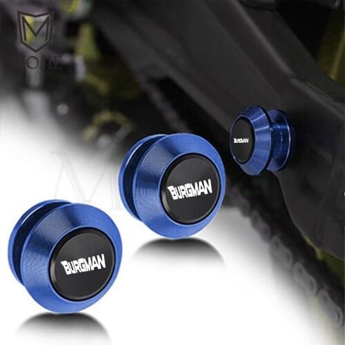 Motorcycle Swingarm Sliders Spools Swingarm Stand Screws Protector For SUZUKI BURGMAN 650 400 125 200 AN650 AN400 AN125 AN200