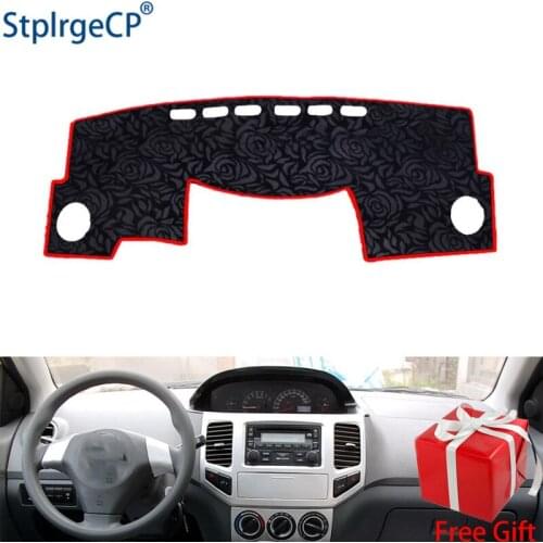 Rose Pattern Non-slip Car Dashboard Cover Dash Mat Pad DashMat ANti-UV Car Sticker for GEELY cross 2008 2009 2010 Car Styling