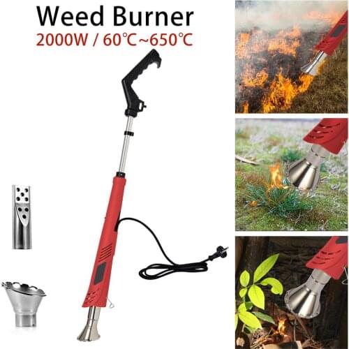 New Weed Burner Weed Killer Electric Flameless Grill Igniter Without Chemical Gas 2000W Garden Lawn Mower Temperature Optional