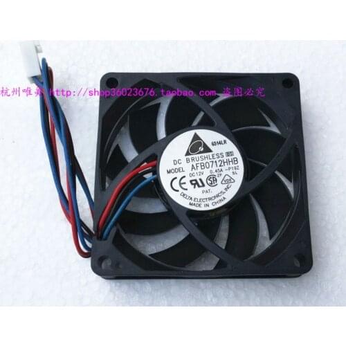 NEW DELTA 7015 7CM CPU ball bearing 3lines high air volume 12V 0.45A AFB0712HHB -P19Z cooling fan