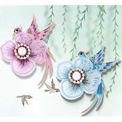 New Wedding Jewelry Rhinestone Phinex Brooches For Women Enamel Bird Pin Peacock Fashion Brooch 2 Colors Choose