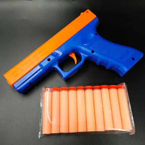 Plastic Toys EVA Foam Darts Bullets Gun Glock Toys Case Accessories Pistol Handgun Soft Paintball Bolt Action Airsoft Air Gun B