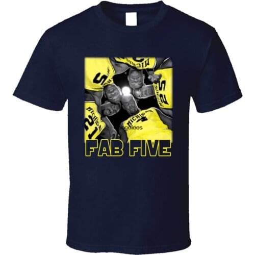 Fab Five Basketball Chris Webber Galena Rose T Shirt