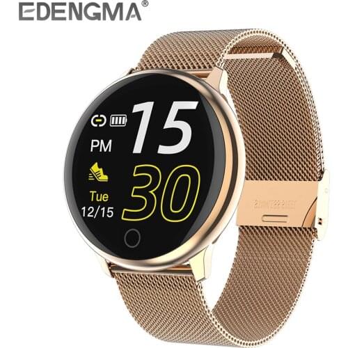 Smart Watch Men / Women Heart Rate Blood Pressure Monitor Smart Bracelet Fitness Activity Tracker Metal / Silicone Watch Band