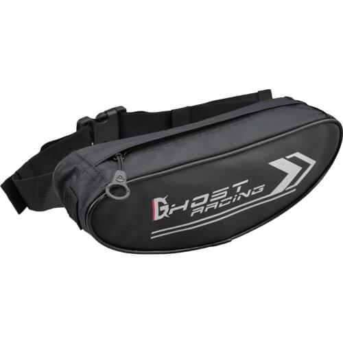 Motorcycle Bike Handlebar Bag, Cycling Storage Basket Bags Water-Resistant Front Frame Pannier Pouch for Outdoor Riding - Black