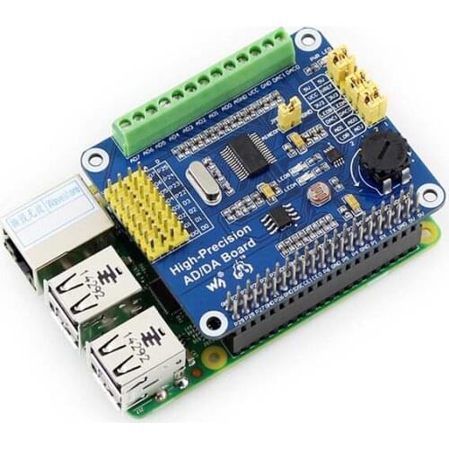 High Precision AD/DA Module ADS1256 DAC8552 For Raspberry Pi