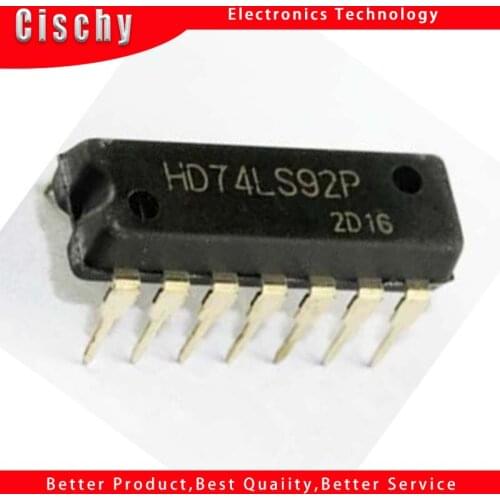 1pcs/lot 74LS92 SN74LS92N HD74LS92P DIP-14 logic IC p new original