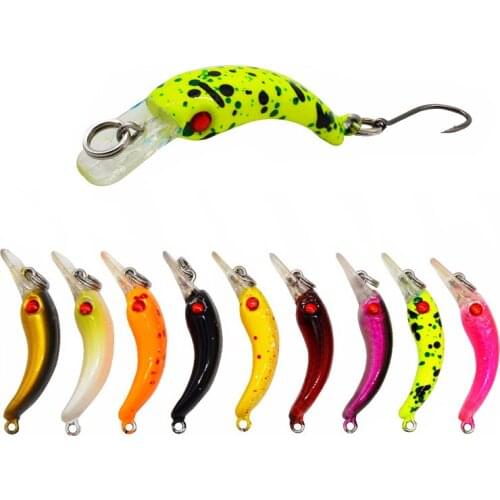Fishing Lure Minnow Mini 1.5g/3.7cm Artificial Small Lures Single Hook 1 Piece Sale