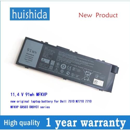 11,4 V 91wh MFKVP new original laptop battery for Dell precisión 7510 M7710 7710 MFKVP GR5D3 0RDYCT series