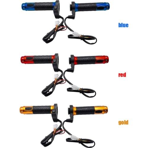 12V 3-Gear Waterproof Scooter Aluminum Alloy Heated Handlebar Grips Winter Warmth Adjustable Motorcycle Electric Heating Grip