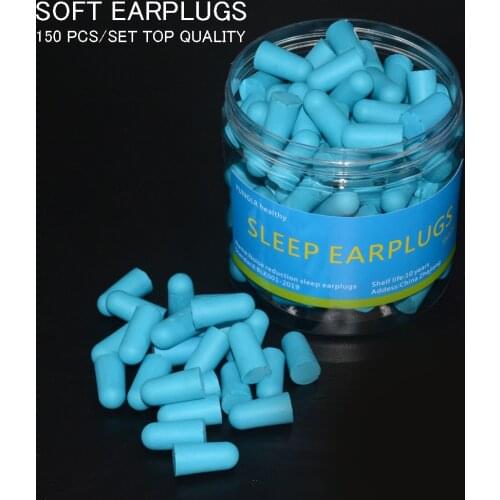 120/150 PCS Earplugs Protection For Sleeping Sound Insulation Anti Noise Reduction Earplug Sleep Cancelling Soft Foam Ear Plugs