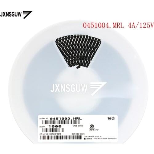 20PCS 1808 SMD fuse 4A/125V 0451004.MRL rapid fuse