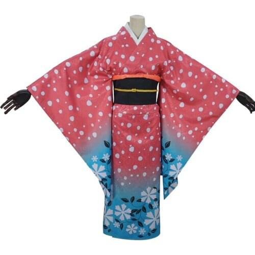 2019 Cosplay Costume Demon Slayer Love Snow Kimono For Christmas Halloween costume