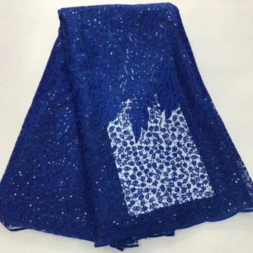 2020 latest high quality African French mesh tulle lace fabric with sequin embroidery, suitable for African wedding R39801