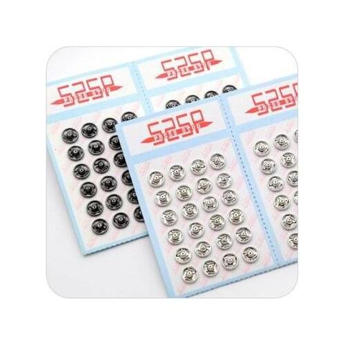 240 sets / lot SF-6/7/8mm small metal brass 6/7/8mm sew on press snap button fasteners stud silver nickle, gun metal