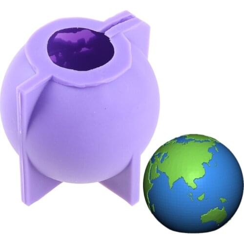 3D Globe Epoxy Resin Mold Candle Plaster Silicone Mould DIY Crafts Desktop Ornaments Casting Tools