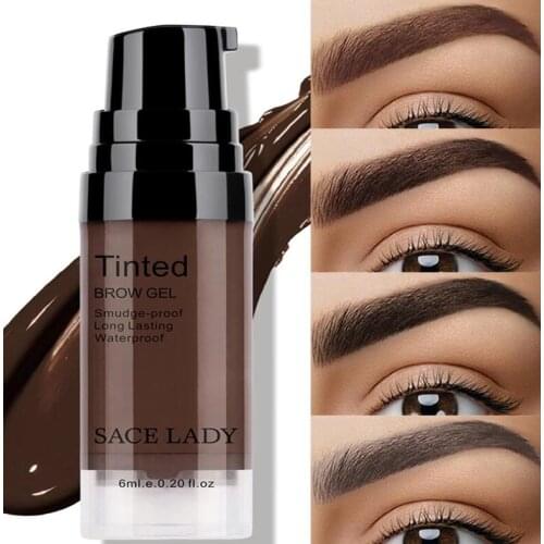 6 Colors Liquid Eyebrow Cream Long Lasting Sweat-proof Cosmetics Tools Eyebrow Cream Makeup Enhancers Tint Gel Eyerow Make Up