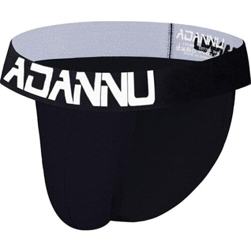 ADANNU New Sexy Men Briefs Underpants U Convex Male Panties Breathable Ropa Interior Hombre Low Waist Briefs Bikini Slip AD214