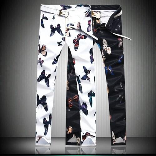 Basic Quality Very Good Pants 2020 Autumn Black White Mens Clothing streetwear comfortable Male Long length trousers 745