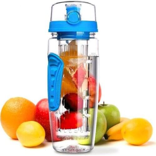 950ml Large Capacity Fruit Infuser Juice Shaker Bottle Tritan Sports Water Bottle Portable Space Camping Bottles Bpa