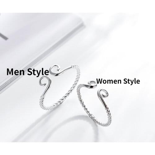 Retro Design Journey To The West To Hoop Curse Ring Simple Men Women Opening Silver Plated Ring Fashion Men Women Party Jewelry