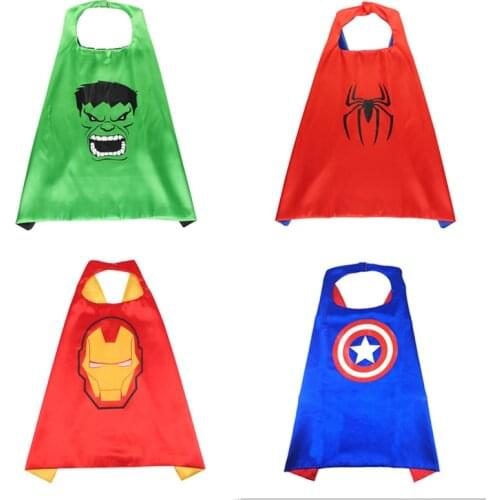 Marvel Avengers Action Figures Spider Man Hulk Iron Man Captain America Thor Cloak Display Kids Halloween Props 70*65CM