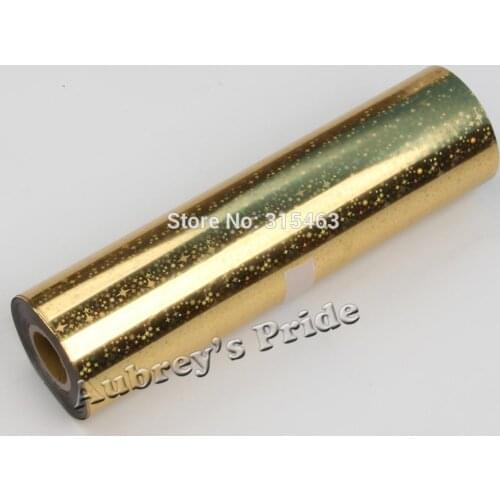 Starry Sky Gold 21cmx120M/Roll Hot Stamping Foil Paper Laminator Laminating Transfer Elegance Laser Printer Craft Paper