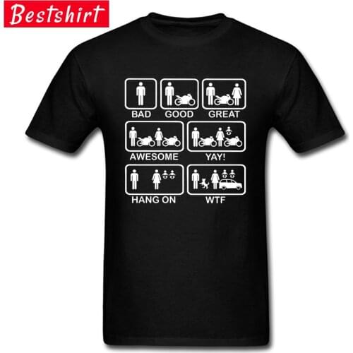 Hang On Motorbike Logo Designers Men Tshirt Motorcycle Summer/Fall Cheap Funny Short Sleeve 100% Cotton O-Neck T Shirts