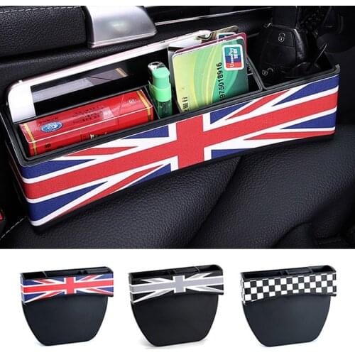 Phone Card Glasses Storage Car Seat Leak-proof Gap Storage Box Pocket Organizer Container For Mini One JCW S Cooper Car-Styling