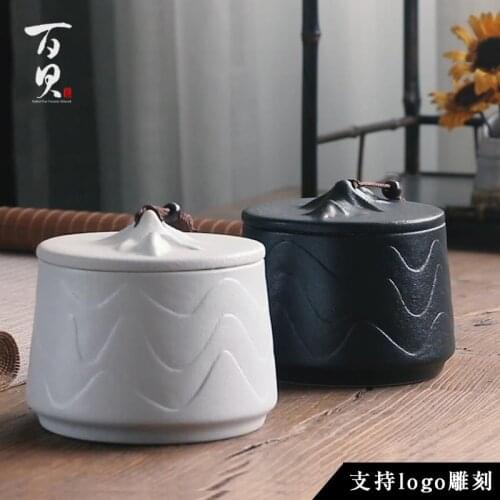 Ceramic Jar Tea Bag Storage Box Pickle Jar Tea Storage Box Tin Can Metal Box Kitchen Canister Sets Caja Para Te Ceramic Jar
