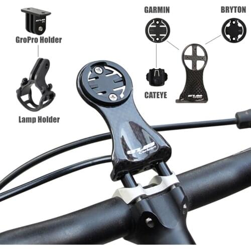 15g Carbon Fiber Bicycle Computer Mount Bike Stem Extender Handlebar Torch Holder Cycling Camera Mount For Garmin Bryton Cateye