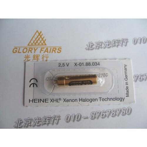 HEINE XHL #034 2.5V bulb,X-01.88.034 Xenon Halogen Technology,Alpha Mini2000 dermatoscope illuminated loupe ,X-001.88.034 lamp