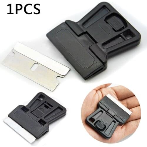 Mini Razor Blade Scraper One-Sided Razor Painting Scraper Holder Handle Standard Sharp Blade For Removing Stickers Easily Quick