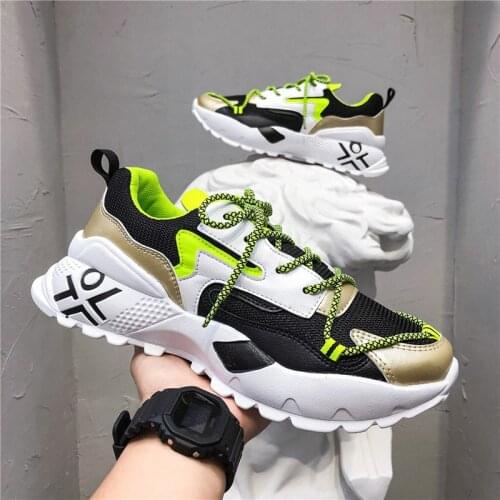 2020 New Fashion Dad Shoes For Men High Quality Mens Breathable Chunky Sneakers Casual Trending Products Basket Homme Chaussure