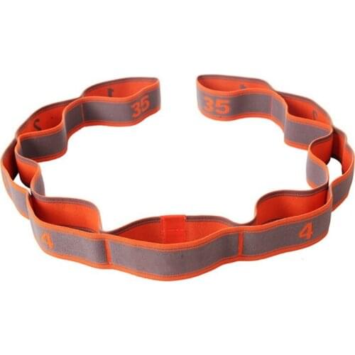 Nylon Stretching Strap with Loops Fitness Resistance Band Belt for Yoga Pilates Q84C