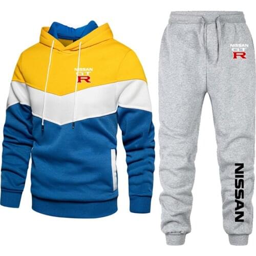 2021 New Brand Printed Mens Hoodie + Pants Sports Suit Casual Sports Shirt Running Wear Hoodie Mens Outdoor Sportswear
