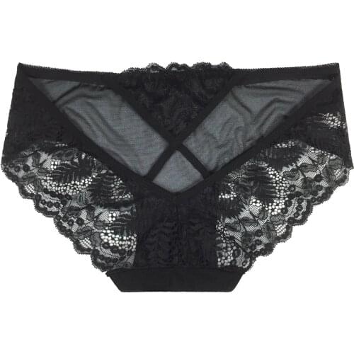 New sexy ladies underwear Lace Traceless lace with thin cross hollowout Comfortable and breathable 60223