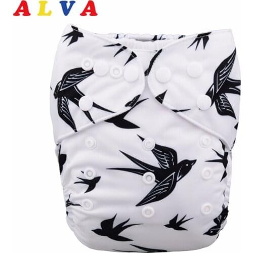 Alvababy New Washable Pocket Cloth Nappy with One Microfiber Insert H062
