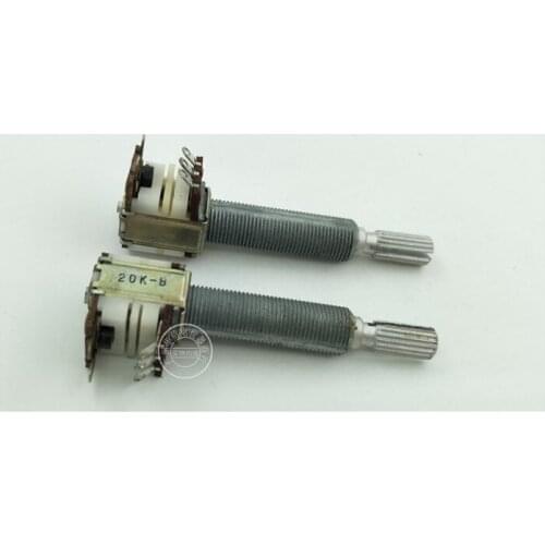 Original new 100% 125 Type single potentiometer with switch B20K handle length 46mm flower shaft