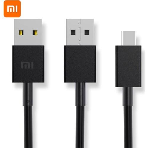 Original Xiaomi 2 in 1 Micro USB to Type C sync data Charger Cable usually wire for Mi 5 5A 5C 5X 5S plus 6 6X 8 SE 9 redmi 4A X