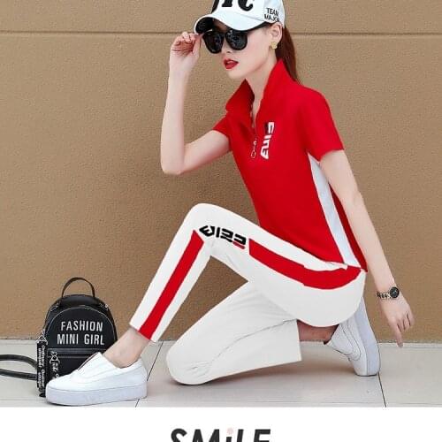 Casual Set Plus Size Summer Women Sportswear Tracksuit Loose Running Jogging Exercise Workout Set Sport Suit Sweatshirt+pant 6XL