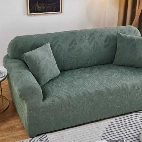 Simple And Modern Style Thick Jacquard Leaf Embossed General High Elastic Sofa Cover High-End Luxury Soft And Comfortable F8627